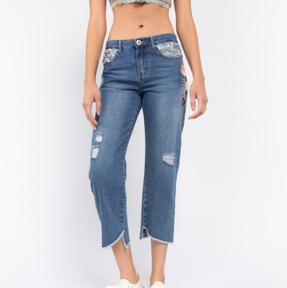 ALL FOR YOU DISTRESSED DENIM - Picture 2 of 3